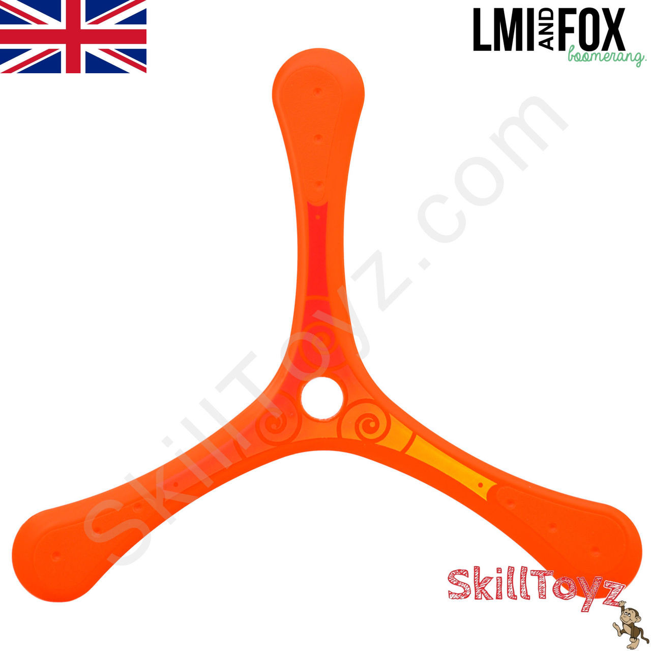 LMI and Fox Boomerangs Coach Float Orange RIGHT HANDED - SkillToyz