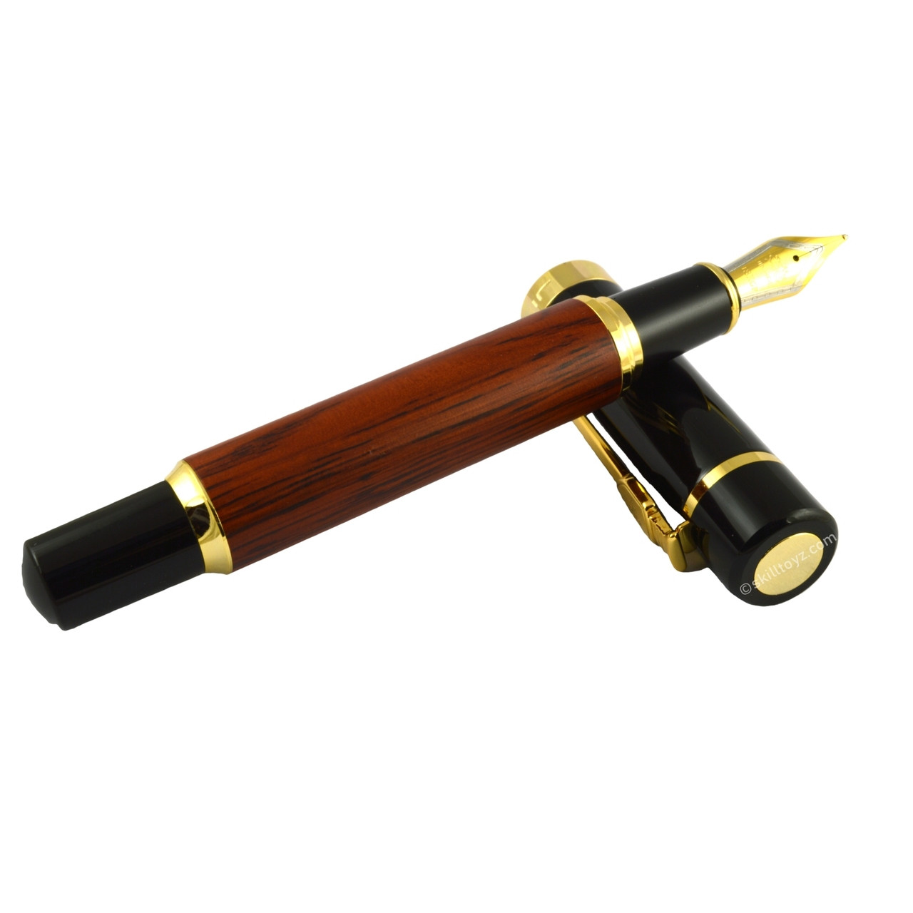 Jinhao FP-650-W Fountain Pen Rosewood + 5 free ink cartridges