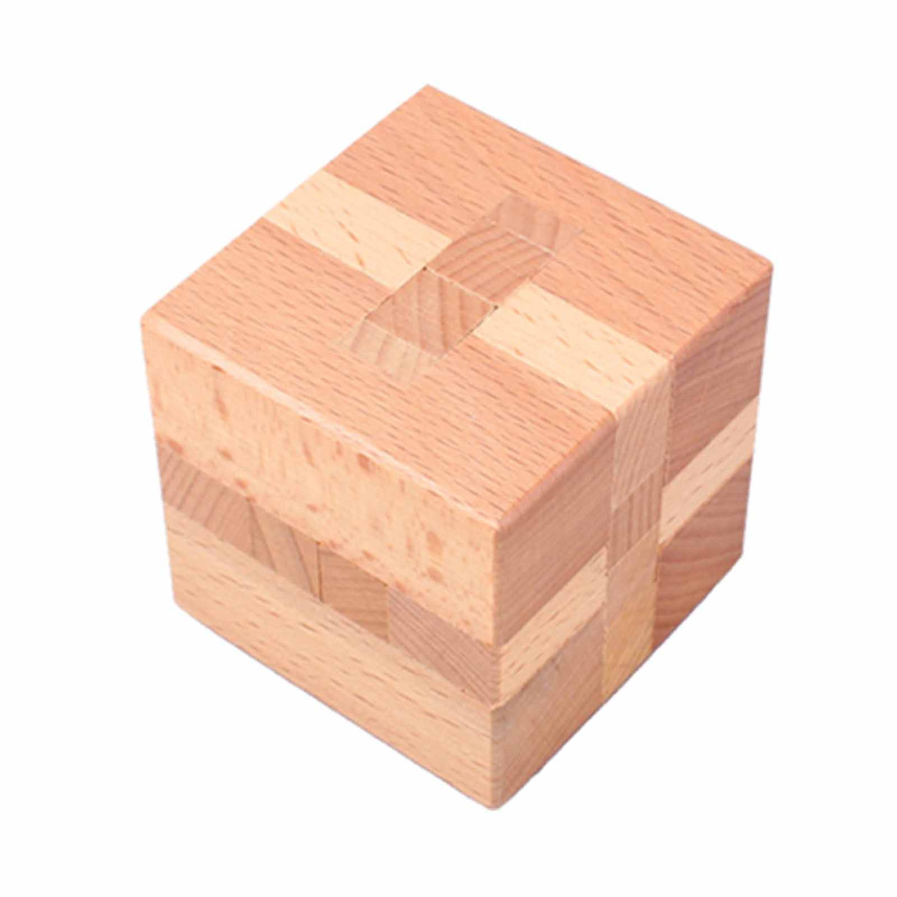 IQ Wooden Puzzle, 3D - Cube - Black