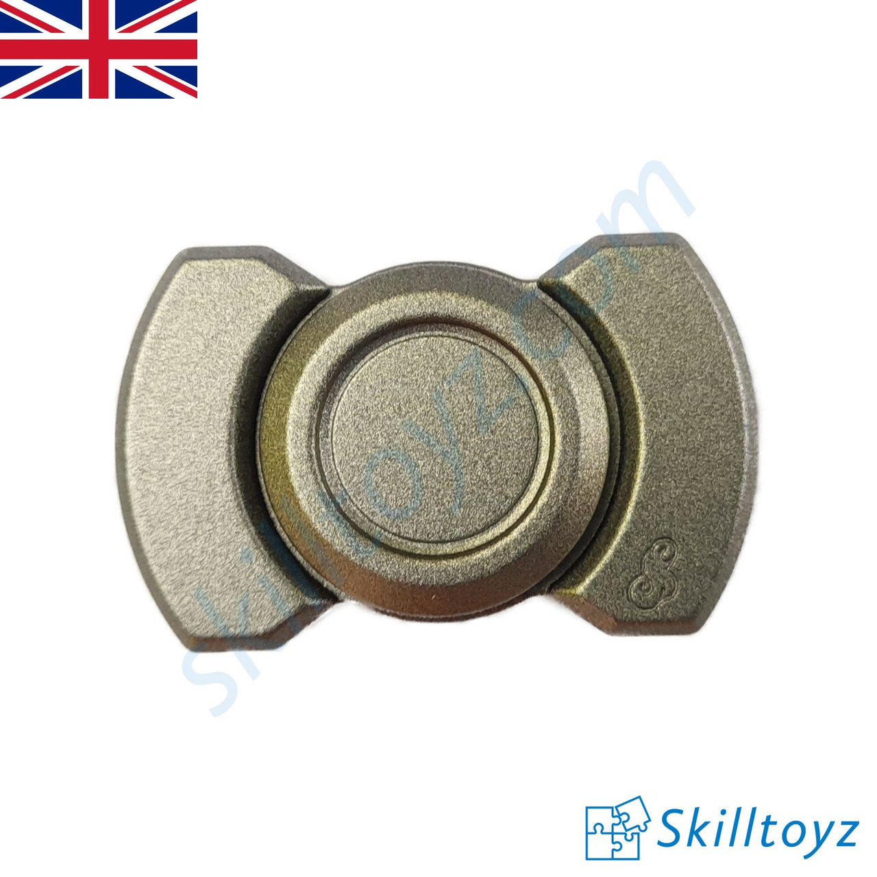 3 in 1 Magnetic Fidget Clicker Spinner Slider Matt Gunmetal Grey - SkillToyz