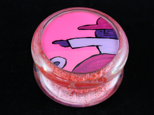 John Higby Hand Painted ProFly Yo-Yo with Hand Painted pogs DESIGN #25