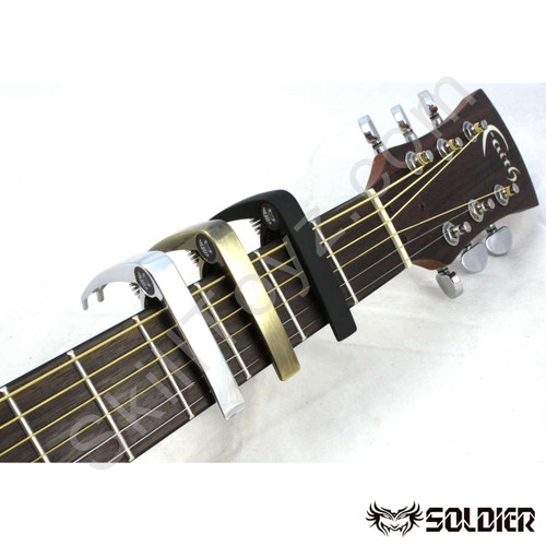 Pink Acoustic Guitar Capo - Black Soldier Metal Guitar Capos For Sale