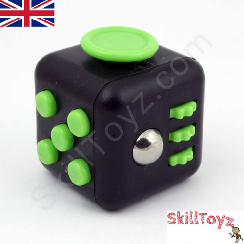 Fidget Cube 12 Sided Desk Toy Green Skilltoyz