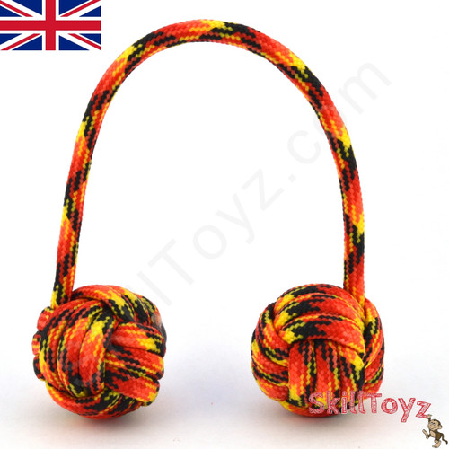 Monkey Fist Paracord Begleri 5 Inch Fire Edition For sale at skilltoyz.com