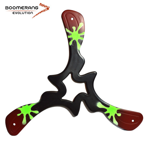 The paint colour scheme of the hand painted shuriken boomerang varies. Colours are allocated randomly.