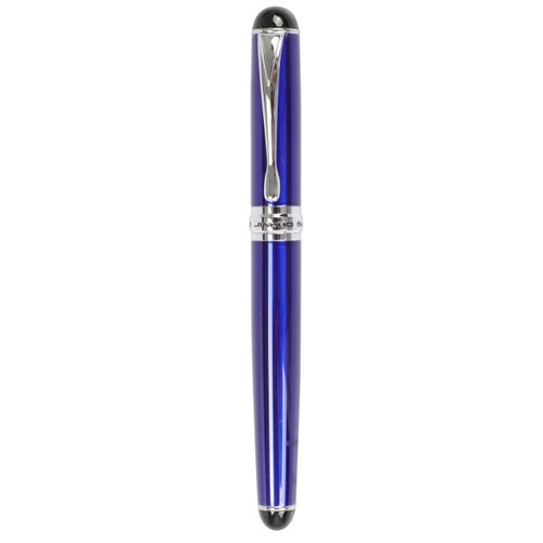 Jinhao x750 Fountain Pen medium nib solid blue lacquered finish