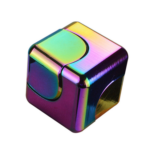 Metal Spinner Fidget Cube Rainbow Skilltoyz