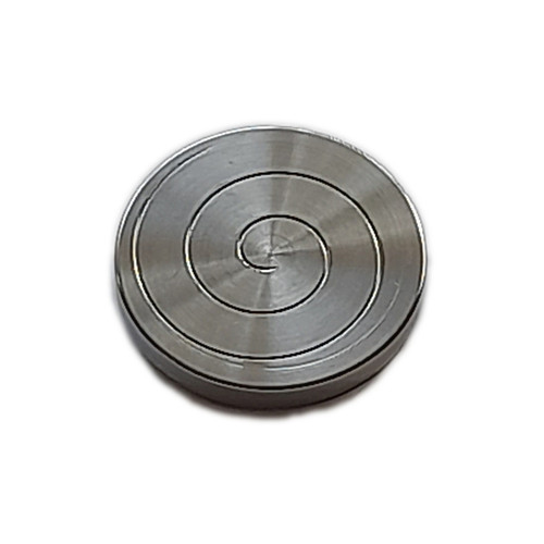 Coin Spin Top Desk Toy Machined Alloy 30mm