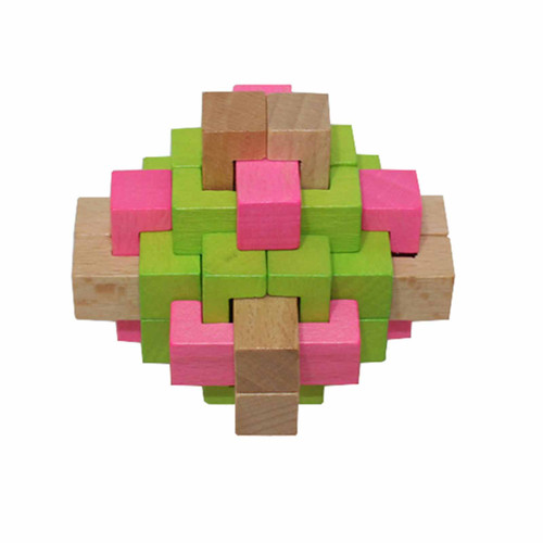 IQ Wooden Puzzle 3D #5 Colour 24 Locks