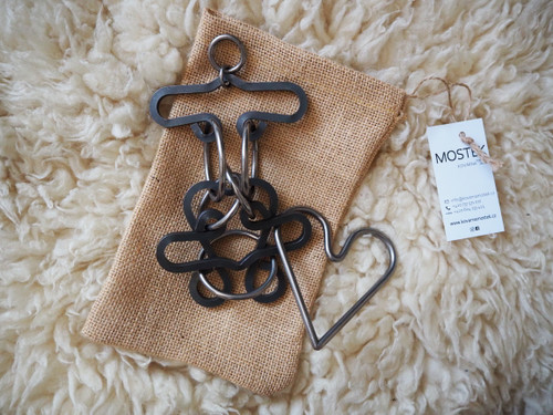 Kovarna Mostek Hand Made Steel Puzzle - Key to the Heart
