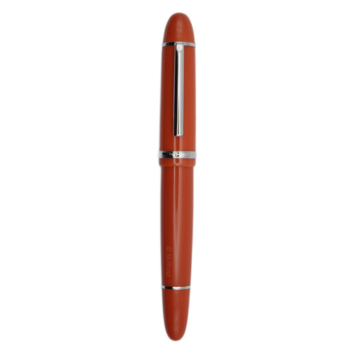 Jinhao X159 Fountain Pen F Nib Orange Red with Chrome Metalwork + 5 free ink cartridges
