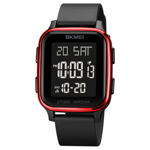 SKMEI 1858 Digital Multifunction Unisex Sports Wrist Watch - Red