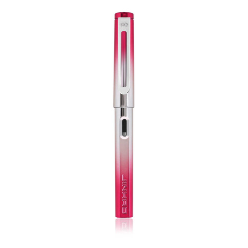 Jinhao 599A Fountain Pen Metallic Pink/Silver F Nib + 5 free ink cartridges