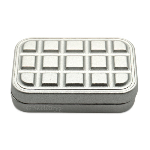 Chocolate Bar Magnetic Infinity Slider Fidget EDC Silver Matt