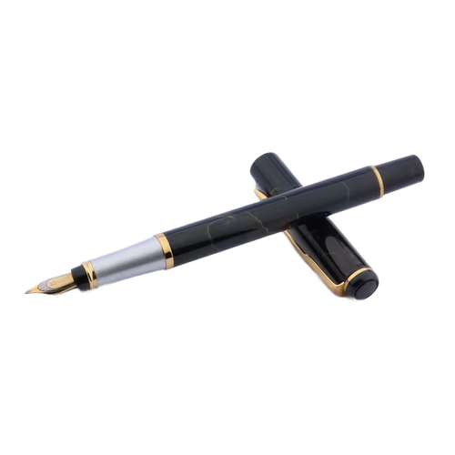 BAOER 801 Fountain Pen Flowing Gold + 5 free ink cartridges