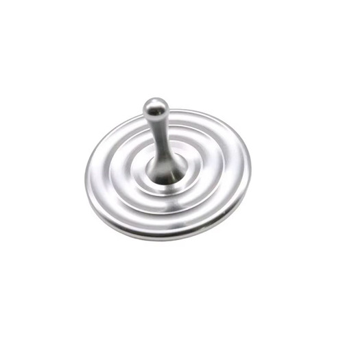 Water Drop Aluminium Spinning Top Desk Toy Silver