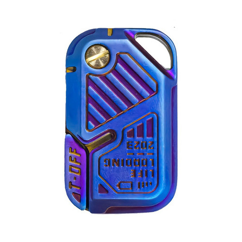 Side Flick Fidget Clicker Metal Fidget Gadget Blue