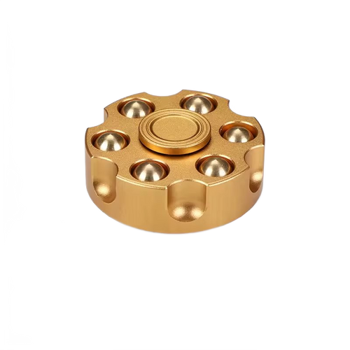 Premium Revolver Finger Spinner Fidget Toy Gold & Gold