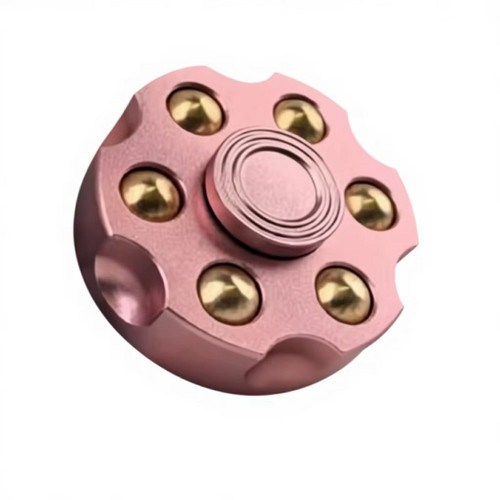 Revolver Finger Spinner Fidget Toy Pink