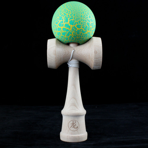 Dragon Skin Wooden Kendama Green/Yellow