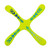 LMI and Fox Boomerangs Skyblader ABS Yellow RIGHT HANDED recreational boomerang