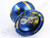 Euro-Yo Comet advanced trick unresponsive aluminium Yo-Yo - Blue with gold splash