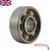 Oblique view of the Size 608 Hybrid Ceramic ZrO2 ball bearing