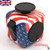 Premium USA Stars and Stripes Edition Fidget Cube showing the switch, joystick and wheel.