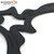 The rear of the Boomerang Evolution Shuriken. Black ABS intermediate model with a range of up to 25 metres.