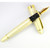 Cream twist version of the Jinhao x450 deluxe Fountain Pen showing the gold plated metalwork and medium iridium nib.