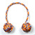 Monkey Fist Begleri 6 Inch Blue-orange Edition