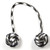 Monkey Fist Begleri 6 Inch Zebra Edition