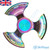 Maya Whirlwind Premium Engraved Stainless Steel Finger Spinner Rainbow