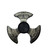 Maya Whirlwind Premium Engraved Stainless Steel Finger Spinner Black