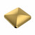 Flip Over Desk Toy Zinc Alloy Square Gold 90g