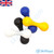 Knuckle Chuck Finger Roller Toy POM Yellow