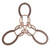 IQ Metal Puzzle Triple Horseshoes Bronze #64