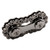 Metal Two Gears Bike Chain Fidget Gadget Small Silver and Gunmetal Grey