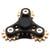 Metal Finger Fidget Spinner with Four Brass Cogs Triangle - Black