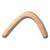 Wycheproof Boomerangs 12 Inch Hook Raw Wood LEFT HANDED
