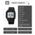 SKMEI 1894 Digital Multifunction Sports Wrist Watch - Black with Black Dial