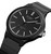 SKMEI 2108 Analogue Quartz Wrist Watch Black and Silver Stick Dial 