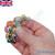 Fidget Bike Chain Finger Roller 12 Links Multicoloured