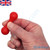 Knuckle Chuck Finger Roller Toy POM Red