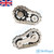 Metal Sprocket Flywheel Two Cog Fidget Gadget Silver and Black 