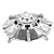 IQ Metal Model Kit Miniature Flying Saucer UFO