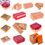 Luban Four Red Blocks in a Wooden Box Puzzle