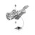 IQ Metal Model Kit Miniature Hubble Space Telescope 