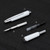 Jinhao 10 Series Retractable Fountain Pen EF Nib Matt Chrome with Engraved Lines