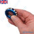 Ball Bearing Fidget Ring Metal Haptic Roller Spinner EDC Blue Ball Bearing Fidget Ring Metal Haptic Roller Spinner EDC Blue